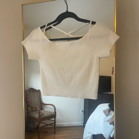 Knit off the shoulder top - Picture 1 of 3